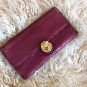 Marc Jacobs Red Leather Wallet